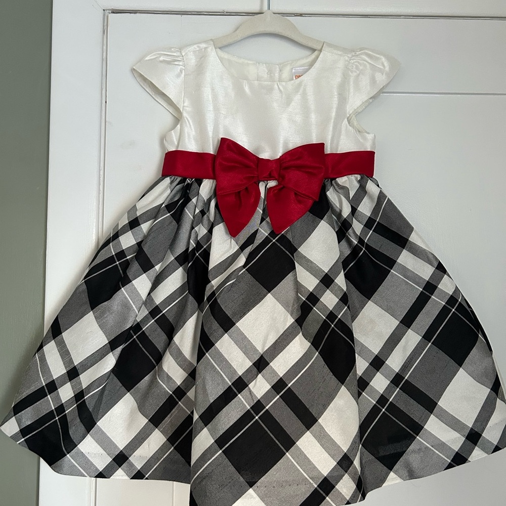 Gymboree Holiday Dress with Red Bow